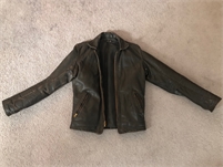 Vintage Dark Brown Langlitz leather riding jacket